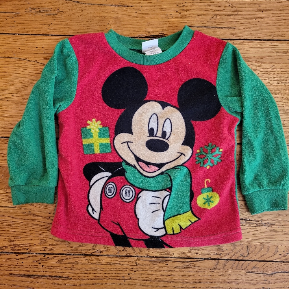 Mickey mouse Christmas fleece 3T